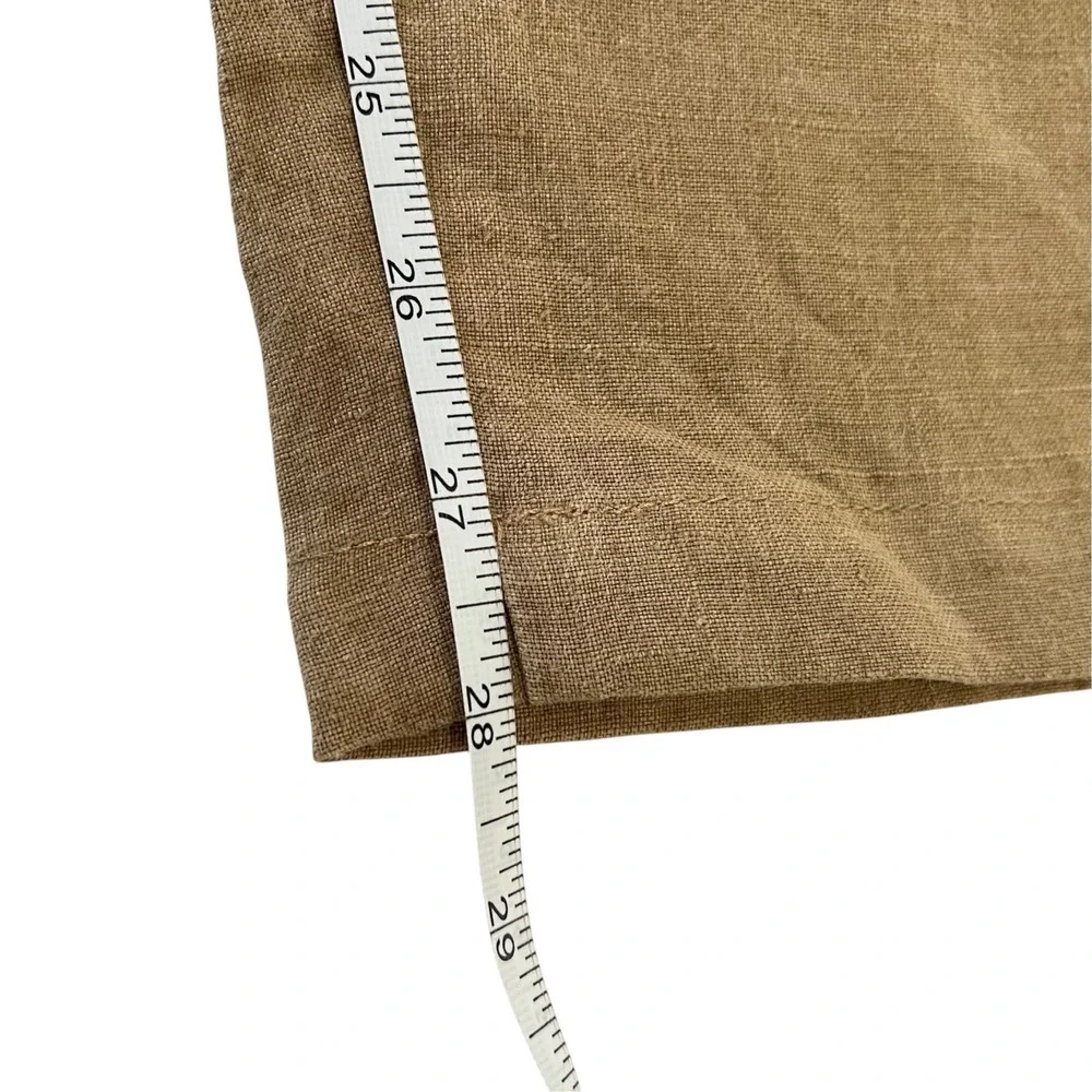 Vilebrequin Men's XXL 100% Linen Pants Camel 38x28 Altered Luxury Lightweight